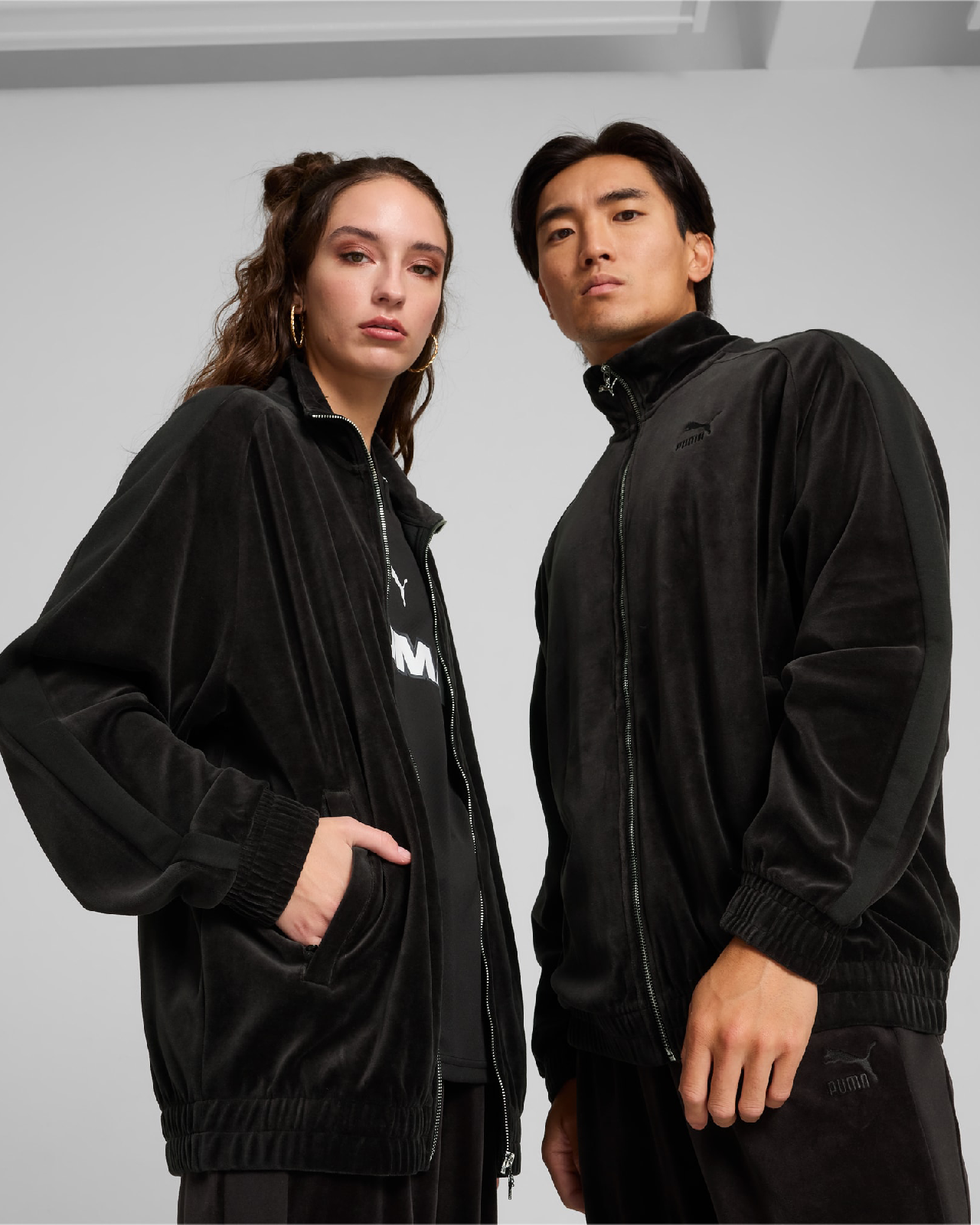 Унисекс Яке PUMA T7 Oversized Velour Track Jacket