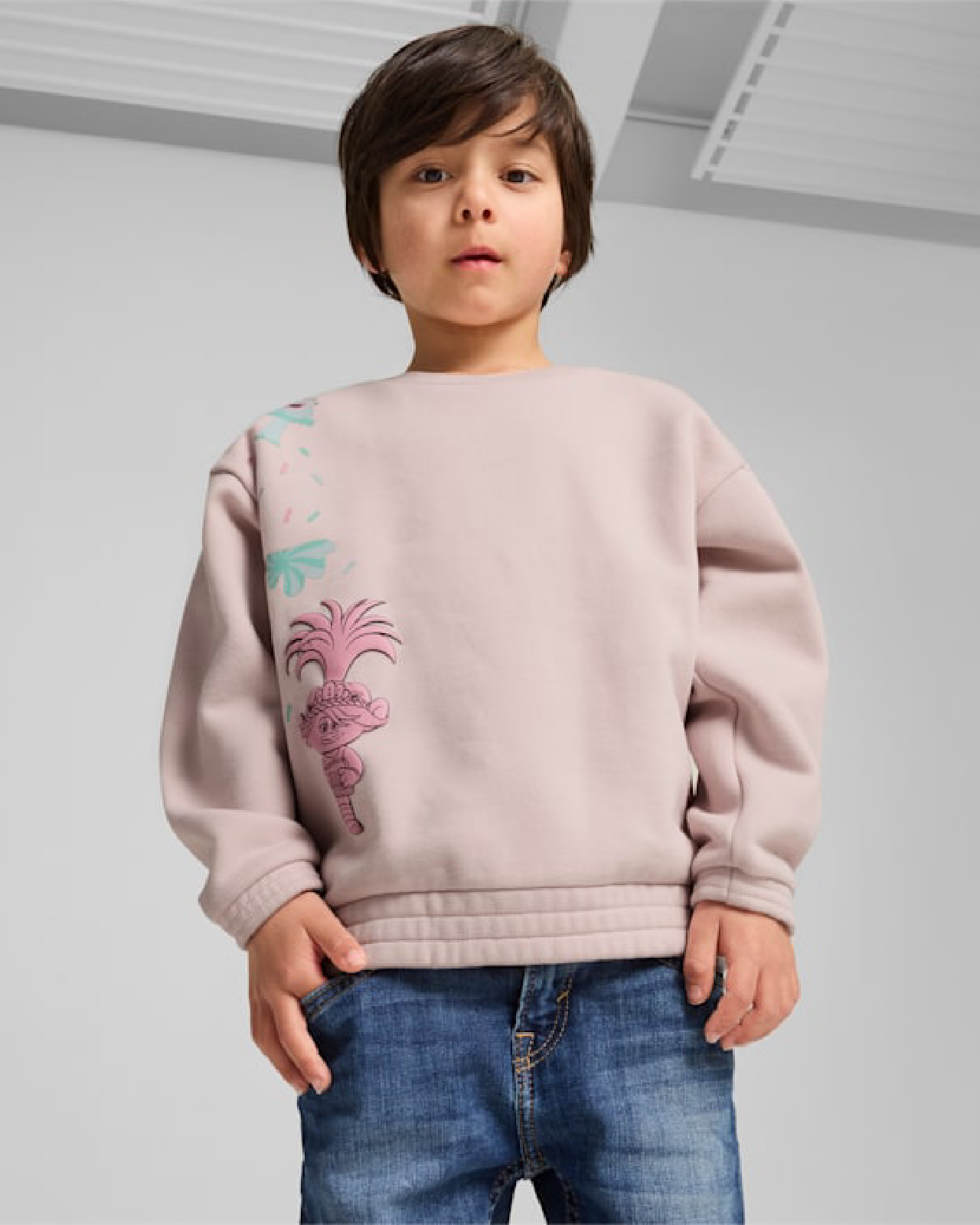 Детски Суитшърт PUMA PUMA X TROLLS Graphic Crew FL