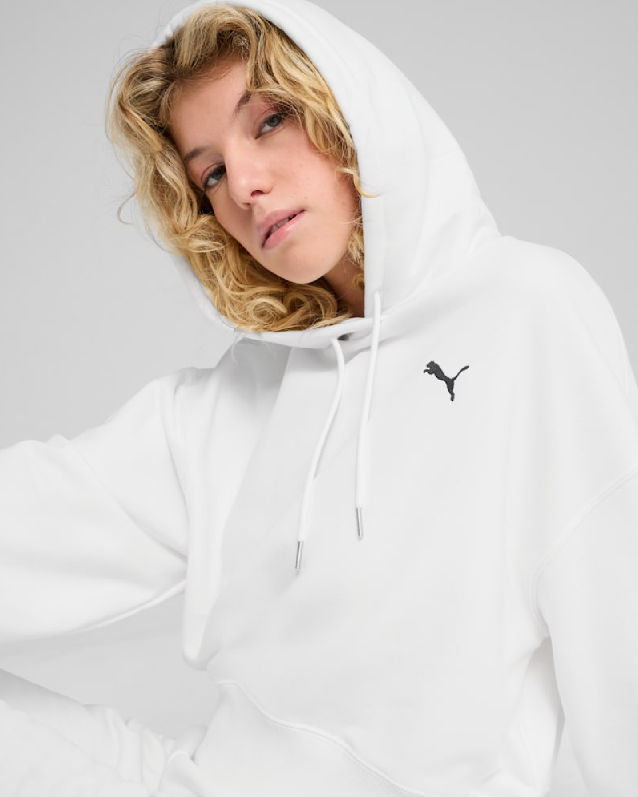 Дамски Суитшърт PUMA WARDROBE ESS Cropped Hoodie TR