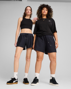 Image of Дамски Къс панталон PUMA PREMIUM ESS A-Line Shorts 4` Jacquard