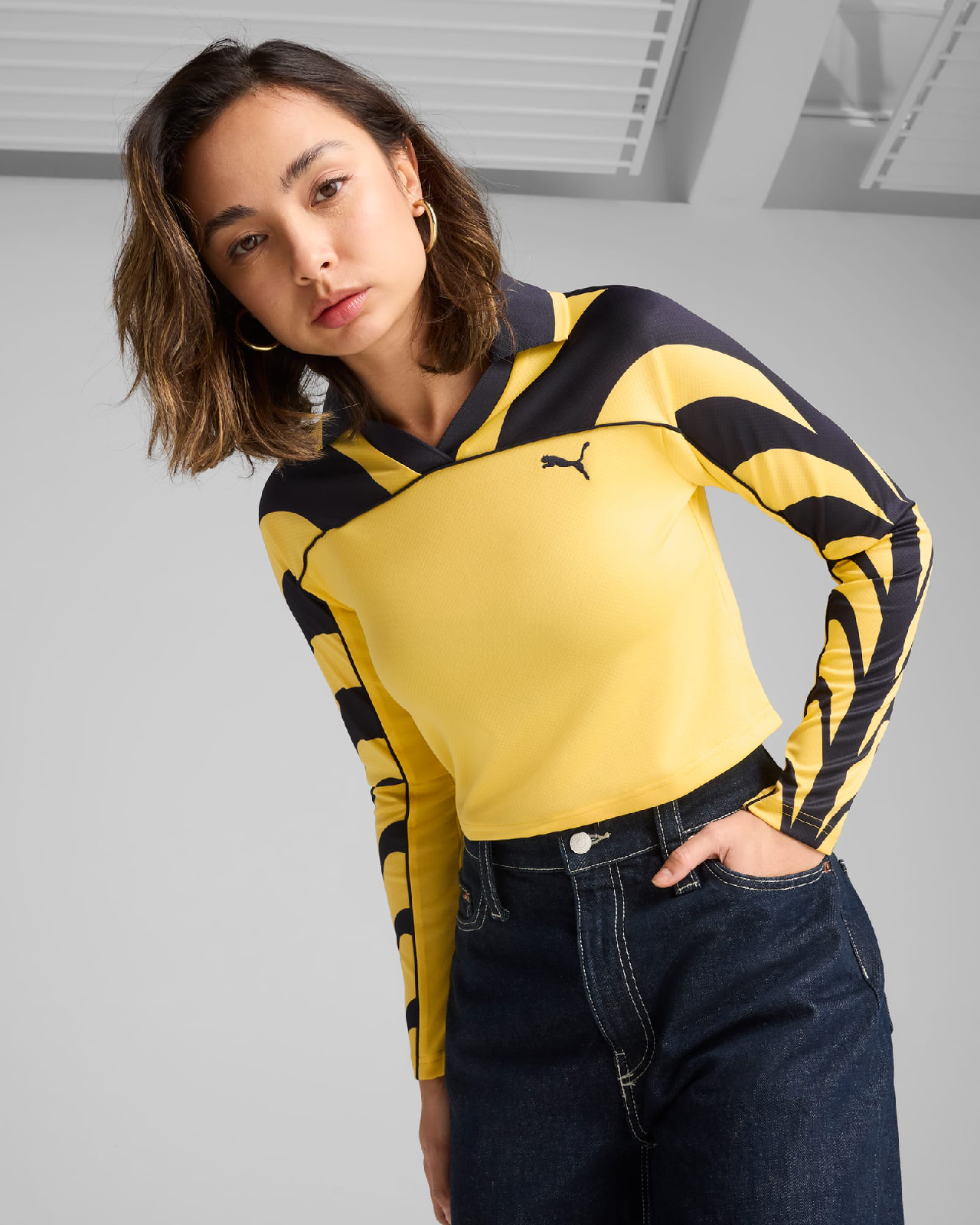 Image of Дамска Блуза PUMA FUTURE ARCHIVE ROAD TO UNITY Football Jersey Baby Tee