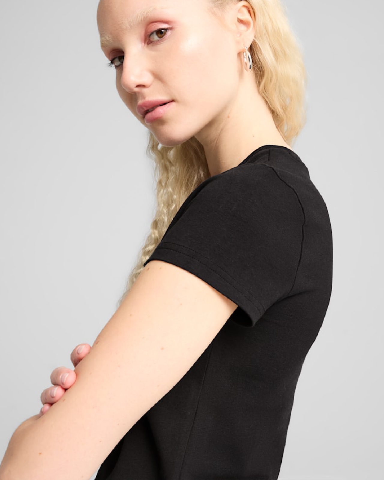 Image of Дамска Тениска PUMA WARDROBE ESS Cut-Out Baby Tee