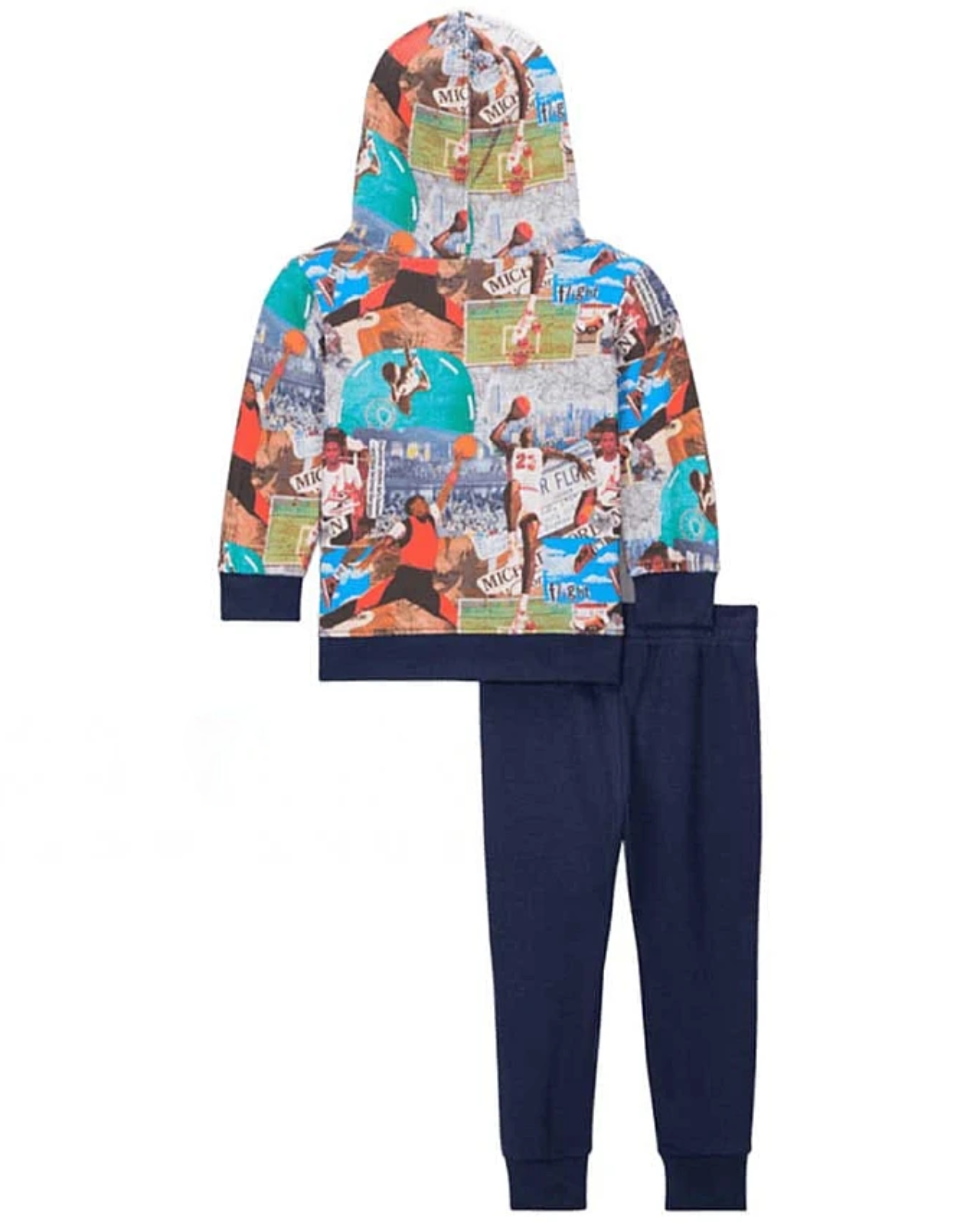 Бебешки Комплект NIKE JDB MJ BRKLYN AOP FT PO SET