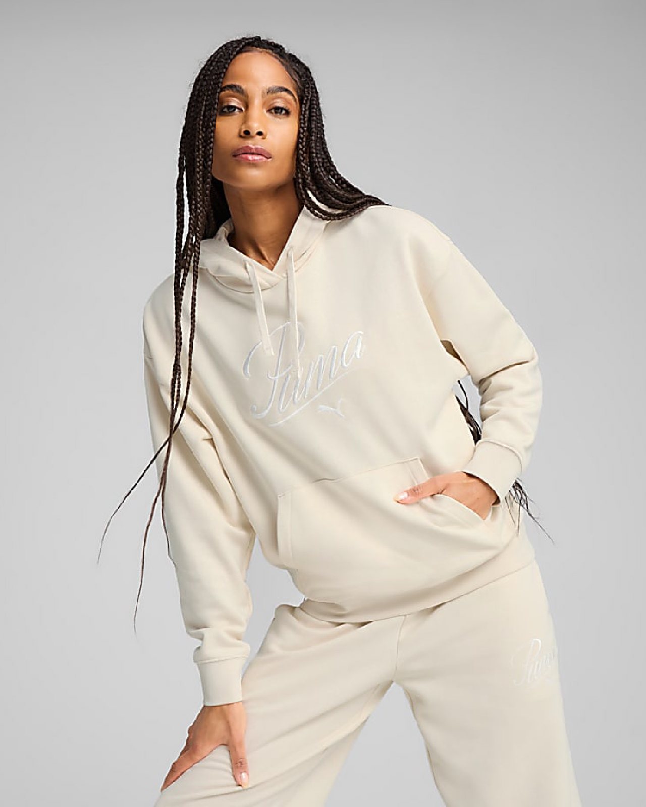 Дамски Суитшърт PUMA ESS SCRIPT Hoodie TR