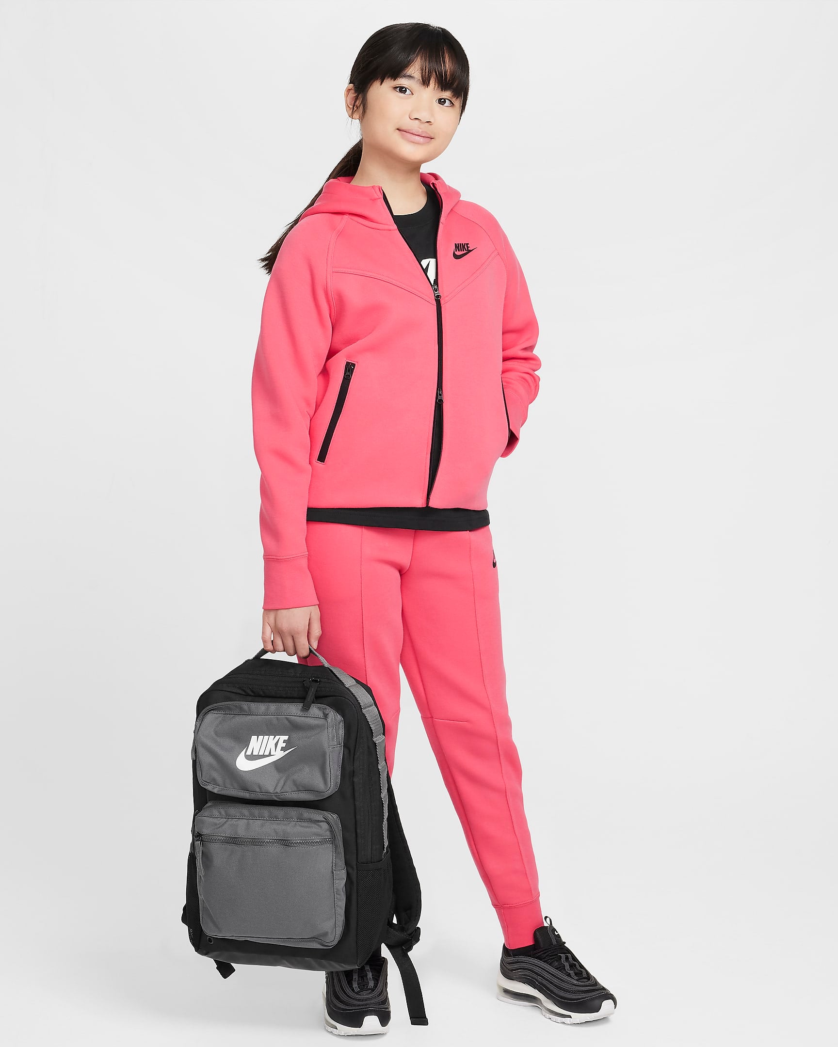 Youth Sweatshirt NIKE G NSW TCH FLC HD FZ LS