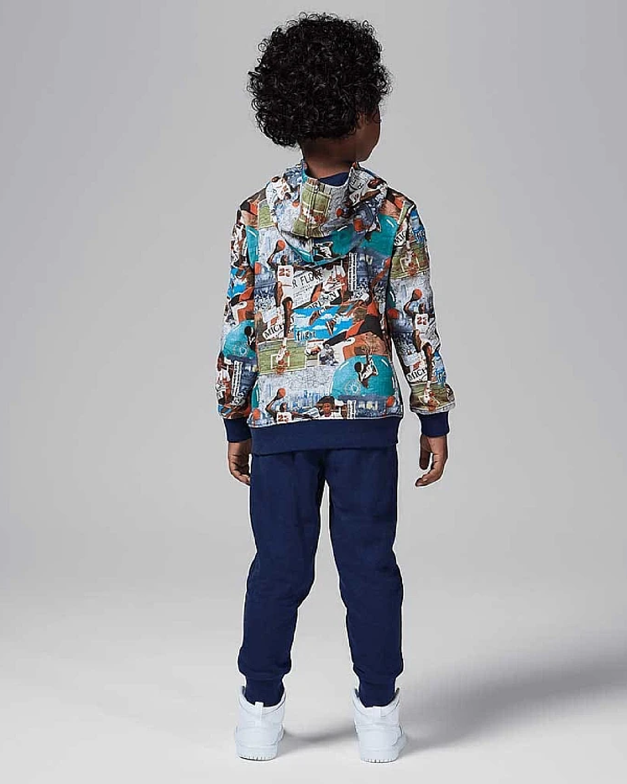 Image of Бебешки Комплект NIKE JDB MJ BRKLYN AOP FT PO SET