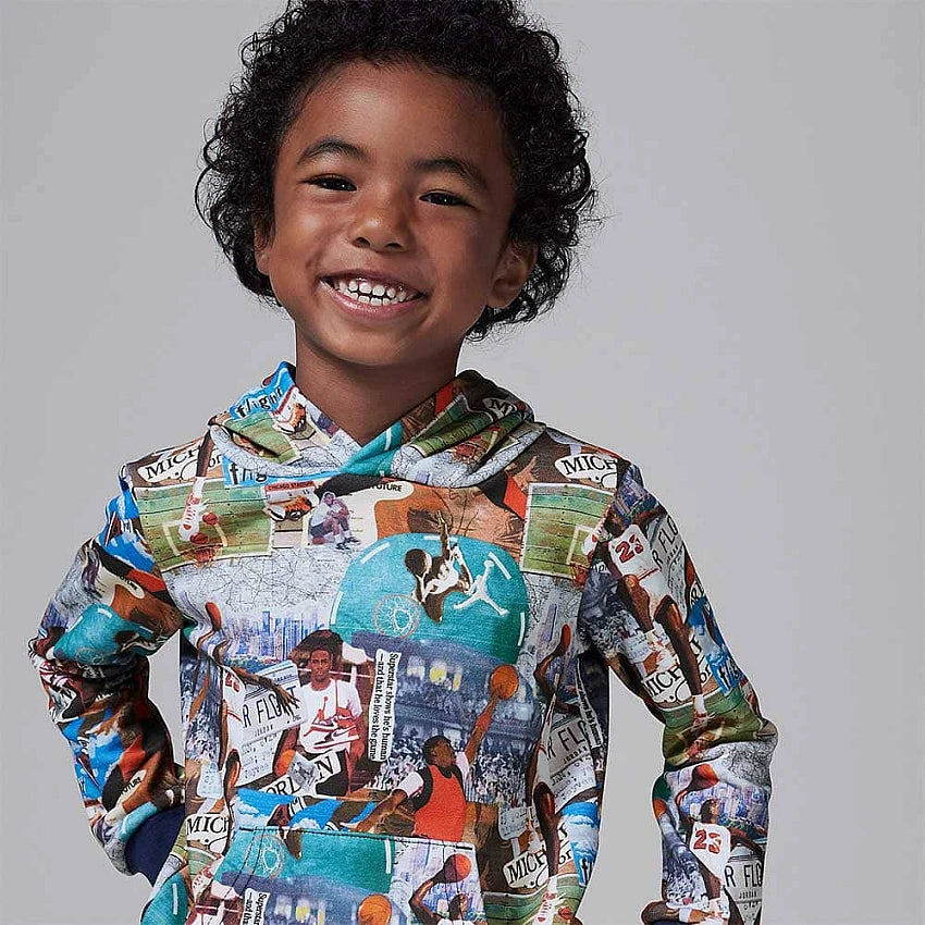 Image of Бебешки Комплект NIKE JDB MJ BRKLYN AOP FT PO SET