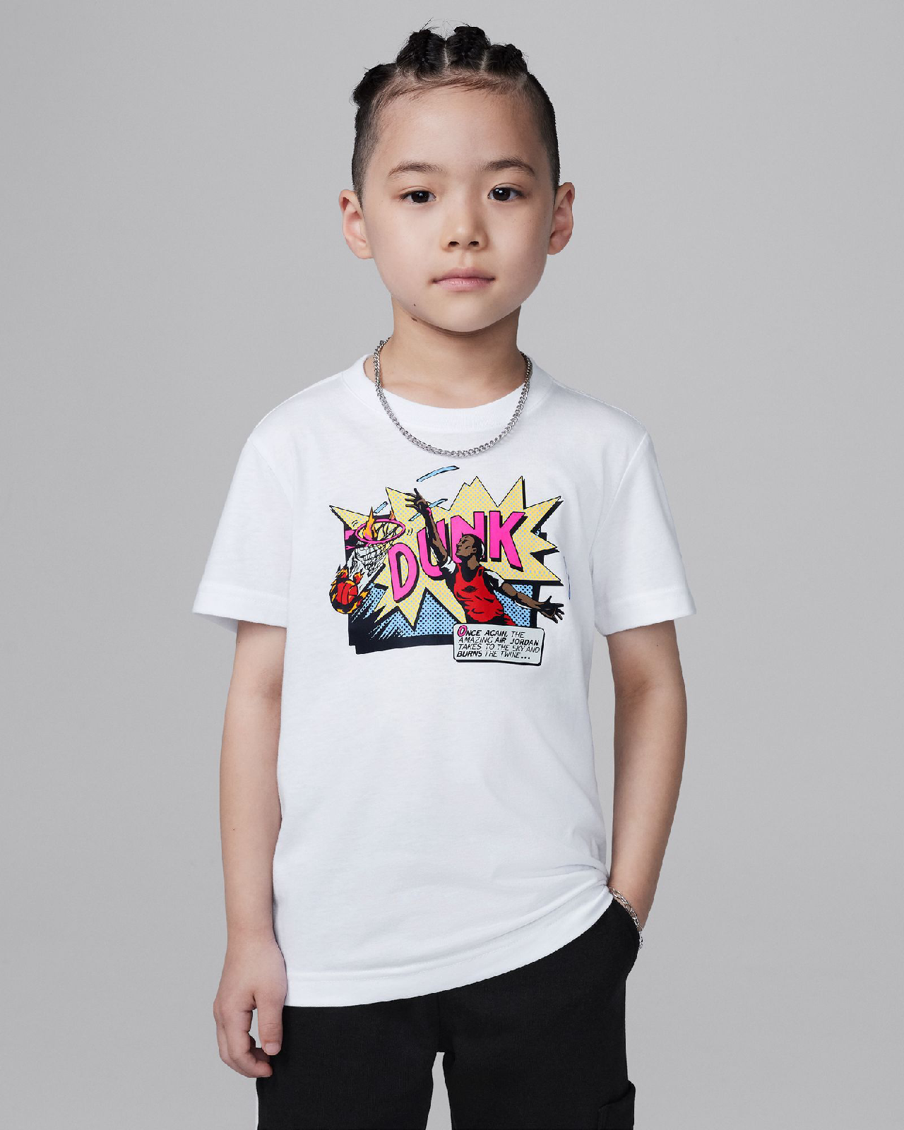 Детска Тениска NIKE JDB AIR JORDAN COMICS DUNK SS