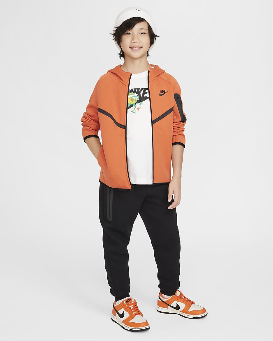 Image of Юношески Суитшърт NIKE B NSW TCH FLC FZ - PD - Ballistic-sport