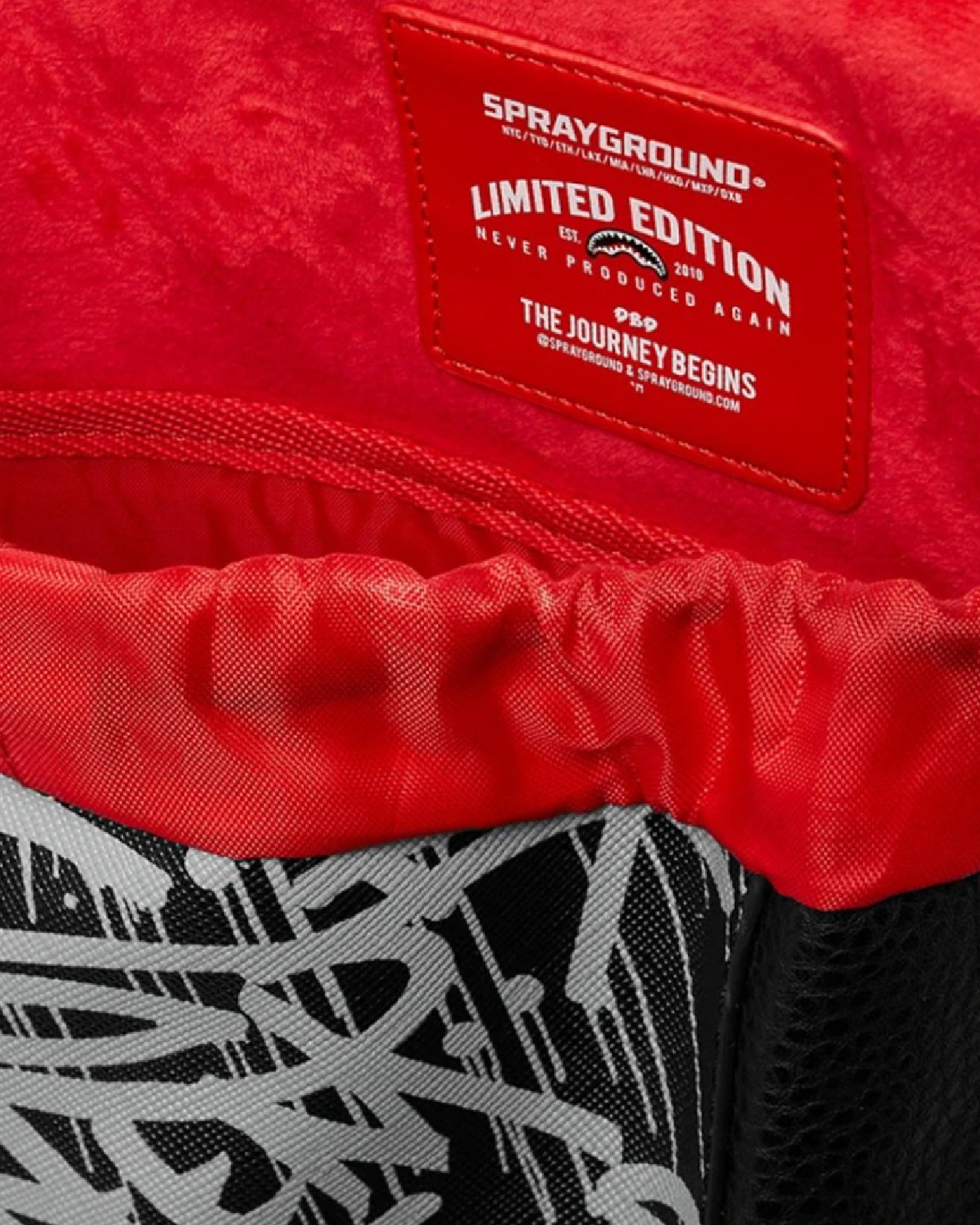 Image of Унисекс Раница SPRAYGROUND MIDNIGHT RACEWAY GRAFFITI HILLS - Ballistic-sport