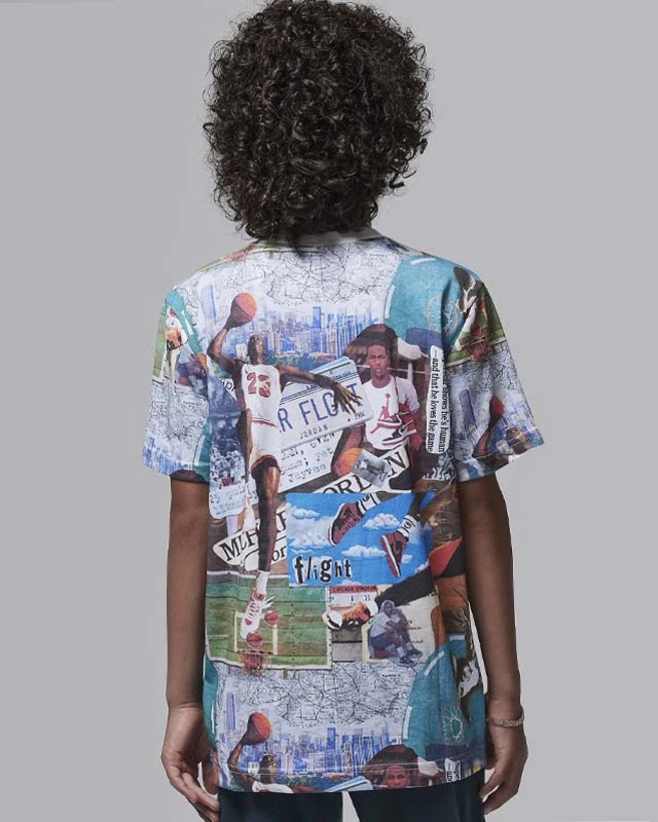 Image of Детска Тениска NIKE JDB MJ BROOKLYN COLLAGE AOP SS