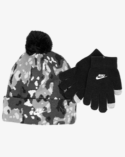 Image of Детски Комплект Шапка и Ръкавици NIKE NAN CLUB AOP APEX BEANIE SET - Ballistic-sport