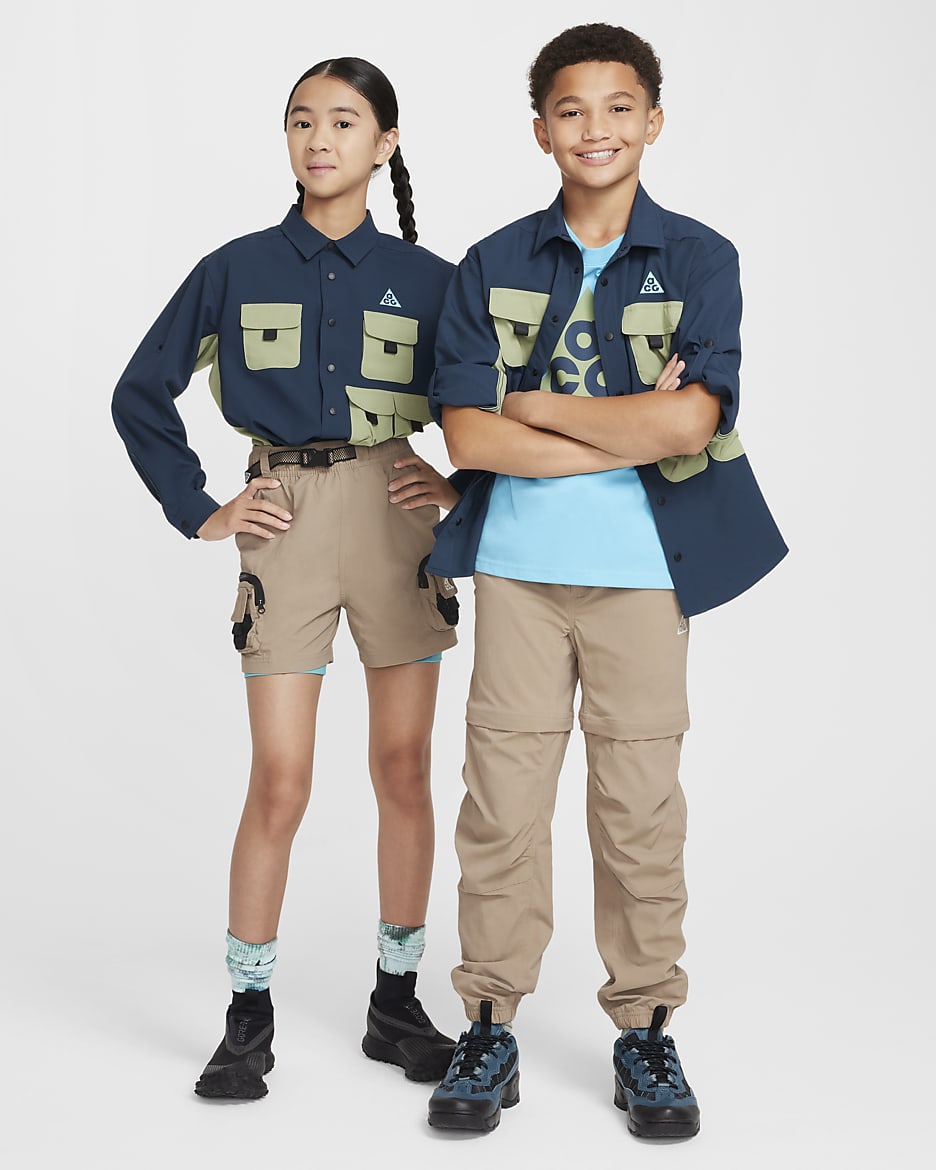 Image of Юношески  Суитшърт NIKE K ACG DF UV DEV TRAIL TOP - Ballistic-sport