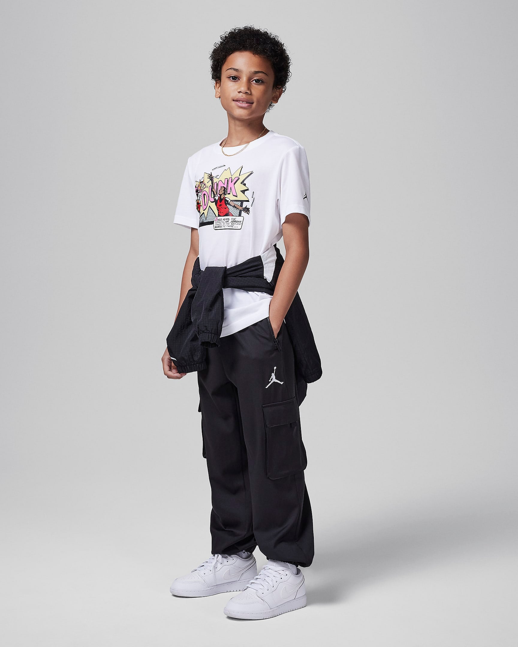 Image of Детска Тениска NIKE JDB AIR JORDAN COMICS DUNK SS