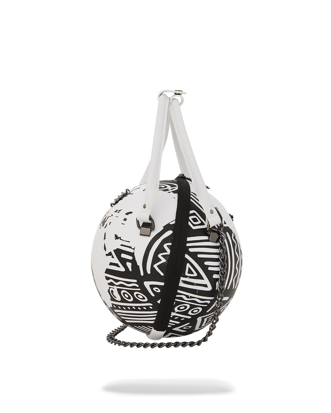 Image of Унисекс Чанта SPRAYGROUND Ai TRIBAL COURTURE GLOBE HANDBAG-910B5634NSZ- Ballistic sport, Балистик