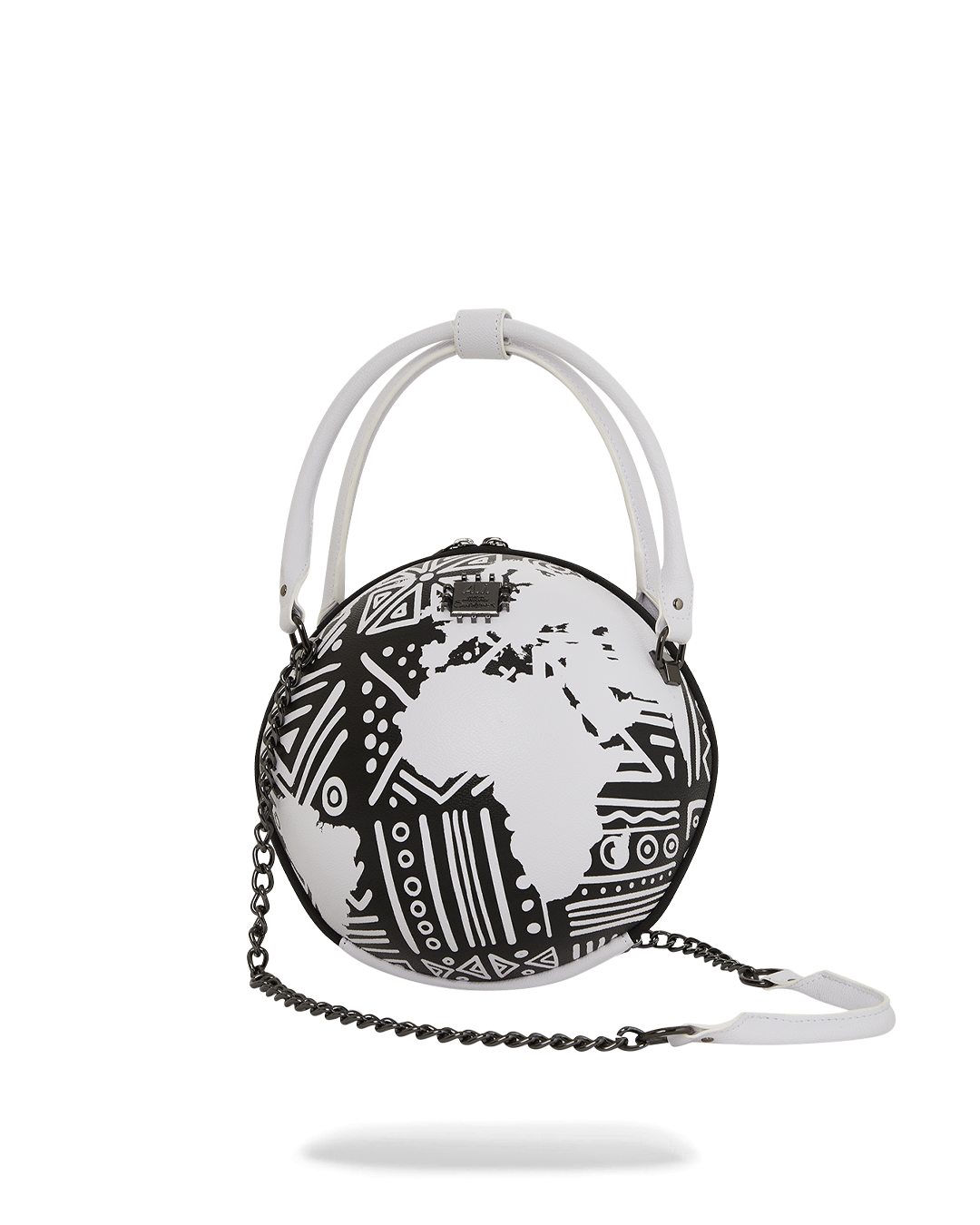 Image of Унисекс Чанта SPRAYGROUND Ai TRIBAL COURTURE GLOBE HANDBAG-910B5634NSZ- Ballistic sport, Балистик