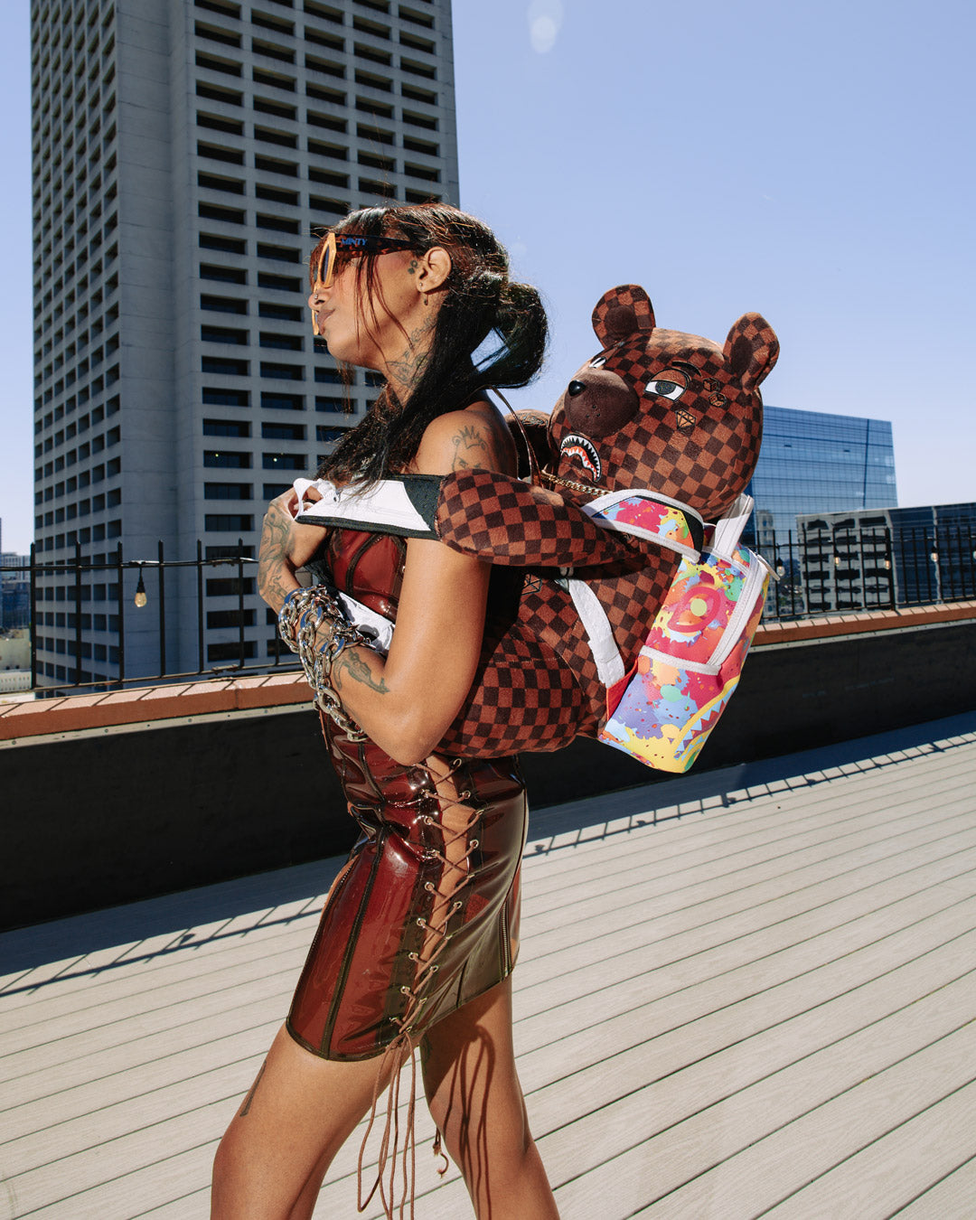 Image of Унисекс Раница SPRAYGROUND BACKPACK BEAR WEARING BACKPACK-910B6312NSZ- Ballistic sport, Балистик