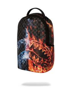 Image of Унисекс Раница SPRAYGROUND FIRE & ICE SHARK DLXSV BACKPACK