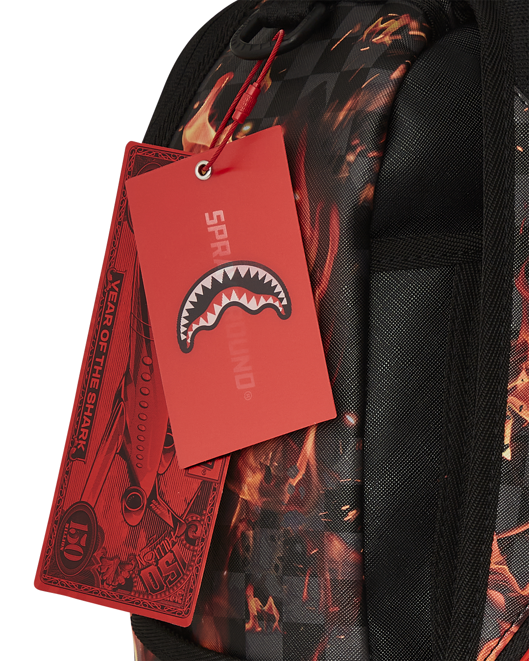 Image of Унисекс Раница SPRAYGROUND FIRE & ICE SHARK DLXSV BACKPACK