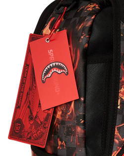 Image of Унисекс Раница SPRAYGROUND FIRE & ICE SHARK DLXSV BACKPACK