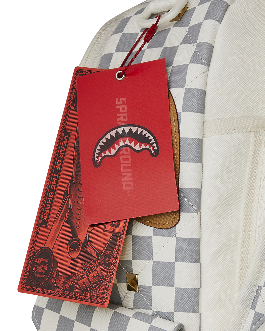 Image of Унисекс Раница SPRAYGROUND CREAM HENNY QUILT PUFF BACKPACK