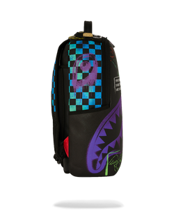 Image of Унисекс Раница SPRAYGROUND SHARK CENTRAL STENCILS- BLACK DLXSV BACKPACK