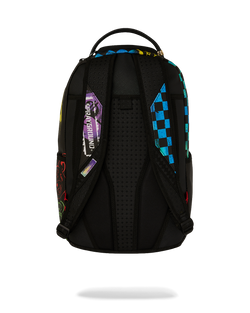 Image of Унисекс Раница SPRAYGROUND SHARK CENTRAL STENCILS- BLACK DLXSV BACKPACK