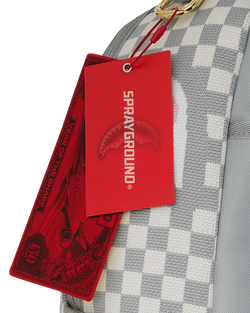 Image of Унисекс Раница SPRAYGROUND KNIT SHARKS IN PARIS IN CREAM DLX BACKPACK