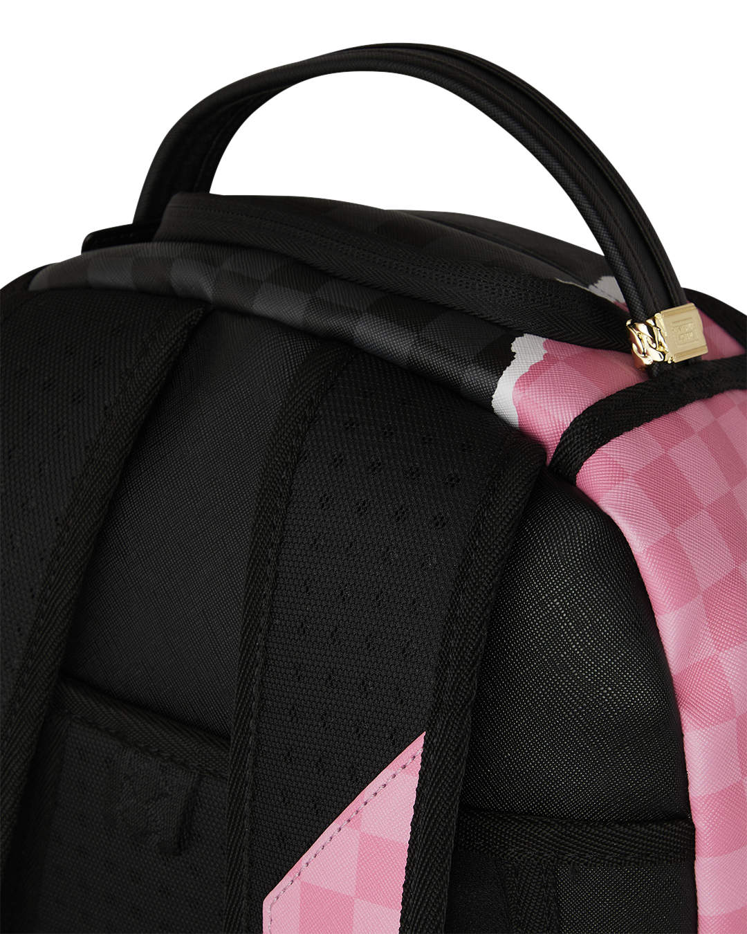 Image of Унисекс Раница SPRAYGROUND PINK AND BLACK TEAR SIP BACKPACK