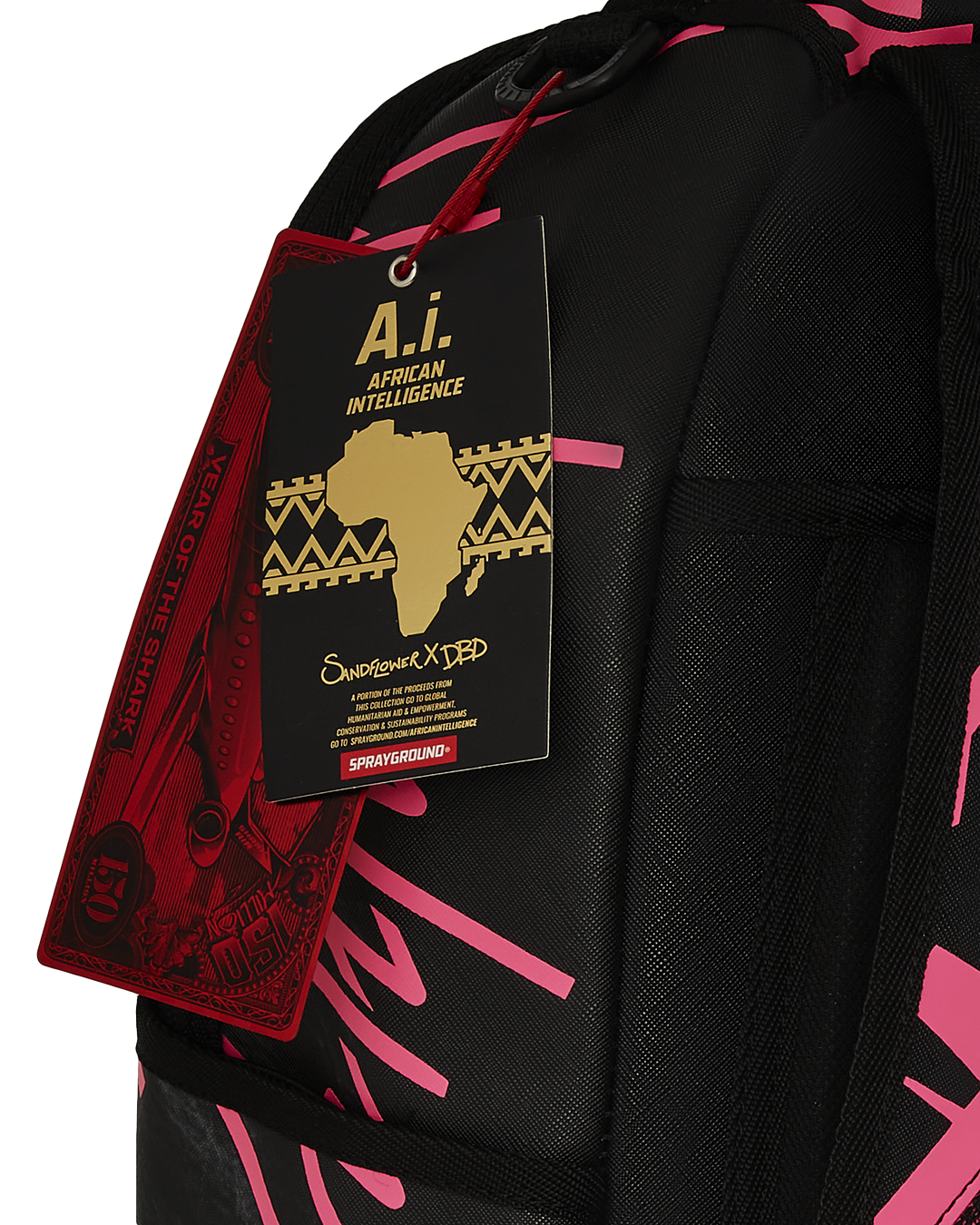 Image of Унисекс Раница SPRAYGROUND AI LION NEON PINK BACKPACK