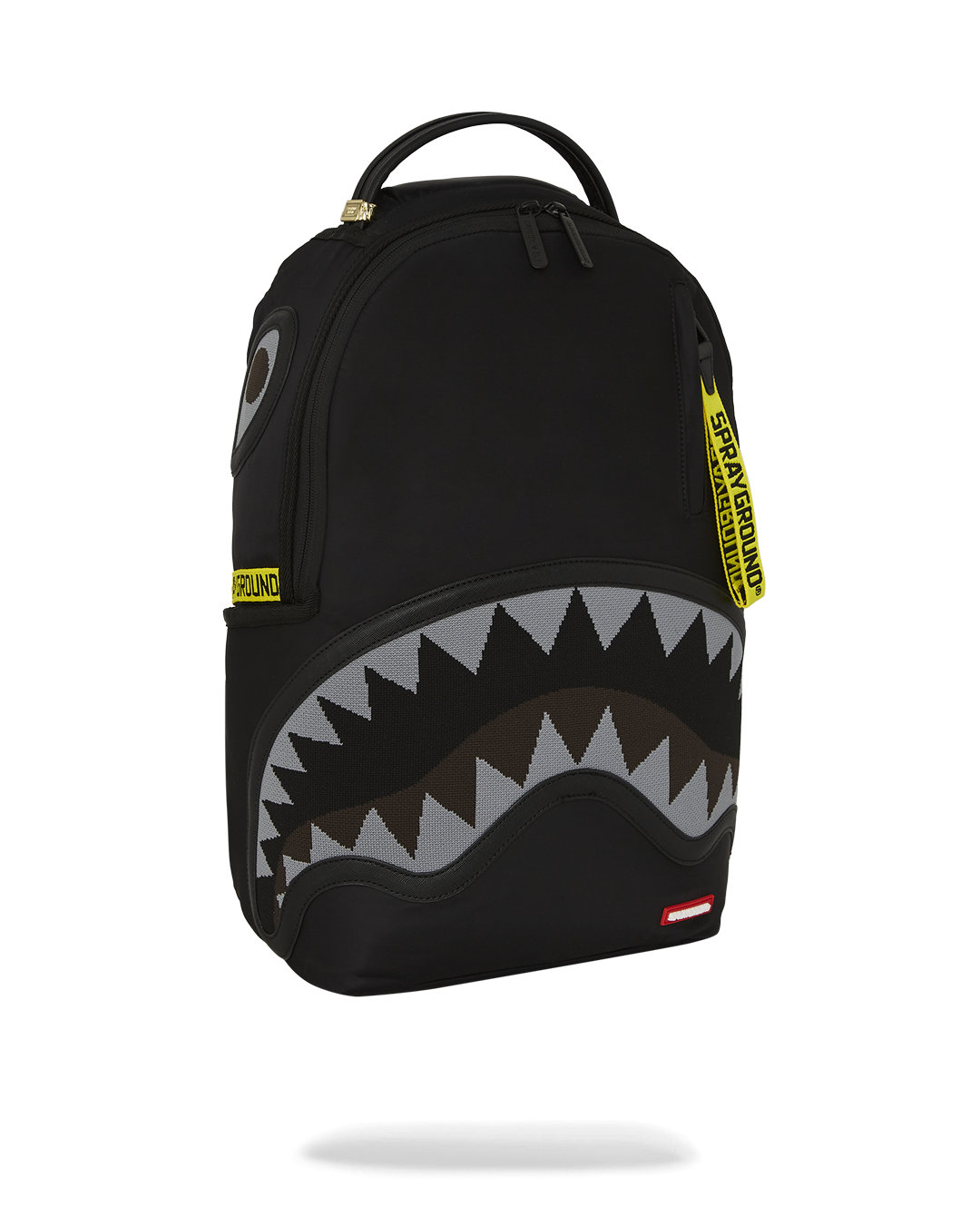 Image of Унисекс Раница SPRAYGROUND SHARK CENTRAL YELLOW TAPE DLX SATIN BACKPACK