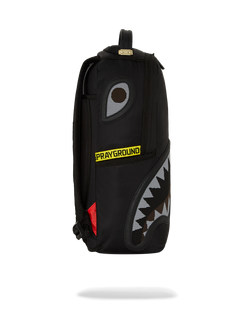 Image of Унисекс Раница SPRAYGROUND SHARK CENTRAL YELLOW TAPE DLX SATIN BACKPACK