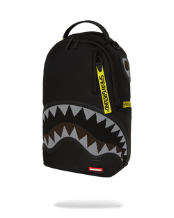 Image of Унисекс Раница SPRAYGROUND SHARK CENTRAL YELLOW TAPE DLX SATIN BACKPACK
