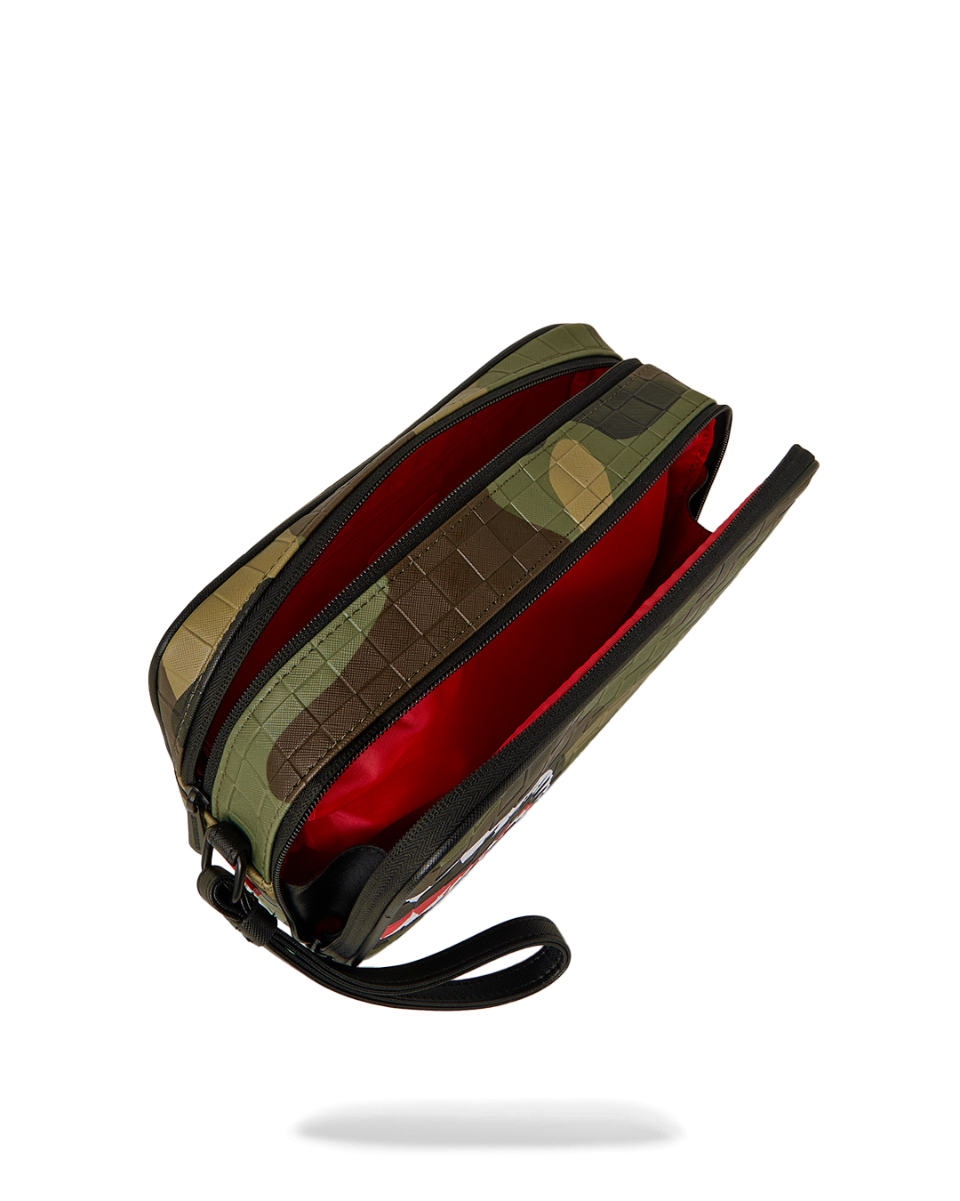 Image of Унисекс Тоалетна чанта SPRAYGROUND WOODLAND CAMO CHECK TOILETRY BAG