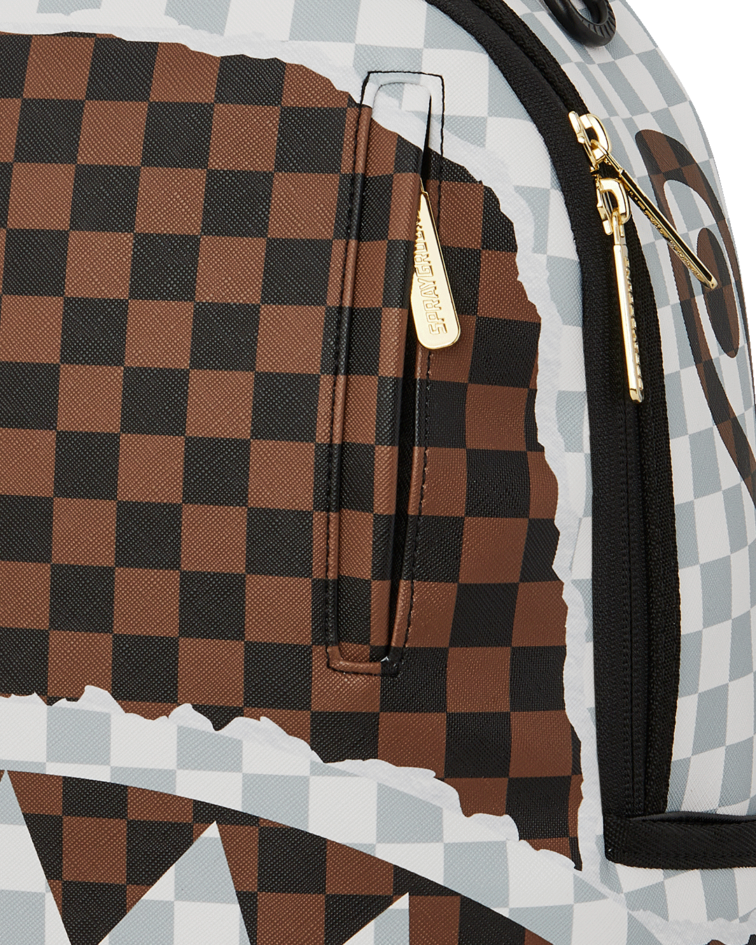 Image of Унисекс Раница SPRAYGROUND CREAM AND BROWN TEAR CHECK BACKPACK