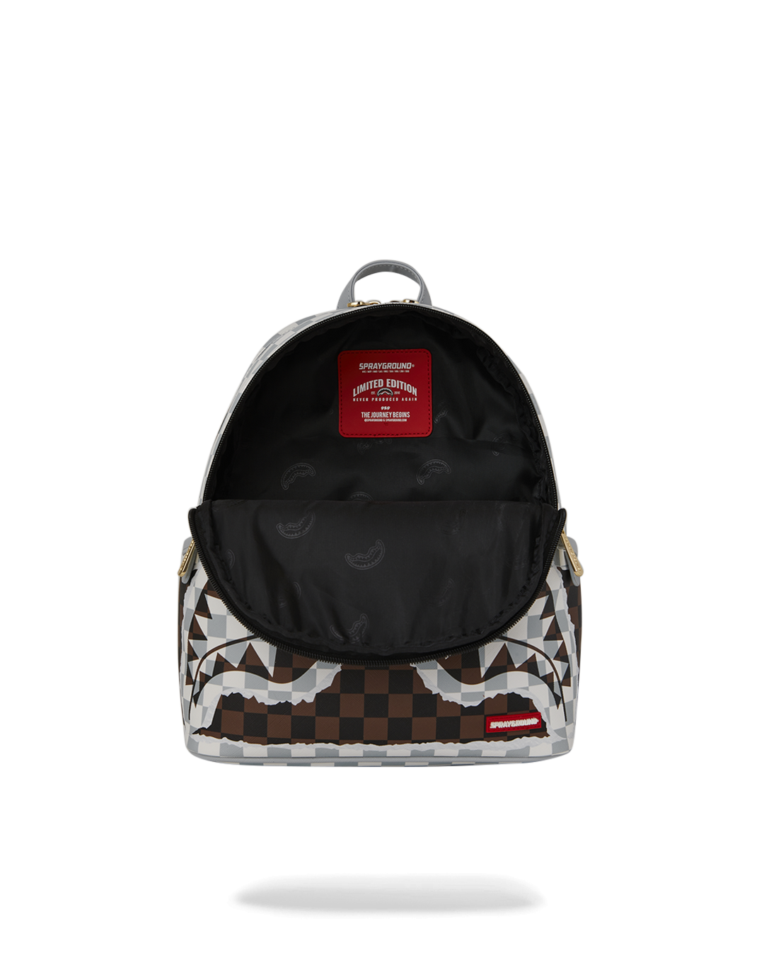 Image of Унисекс Раница SPRAYGROUND CREAM AND BROWN TEAR CHECK SAVAGE BACKPACK
