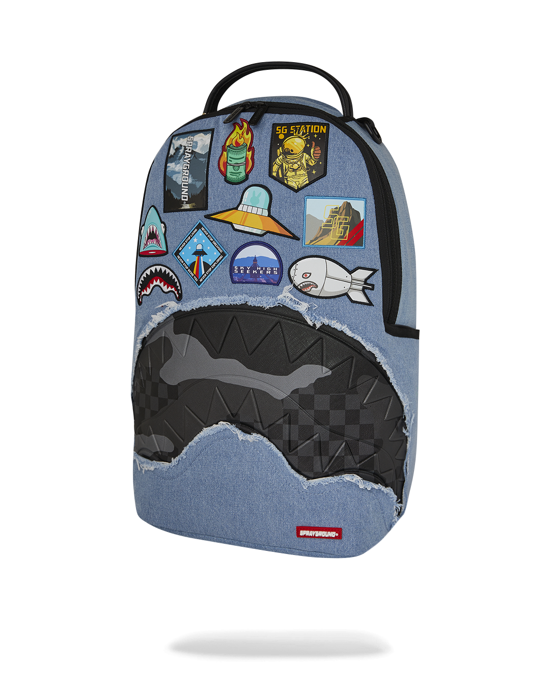 SPRAYGROUND Раница SPRAYGROUND DENIM TEAR 3 AM PATCHES BACKPACK аксесо ...