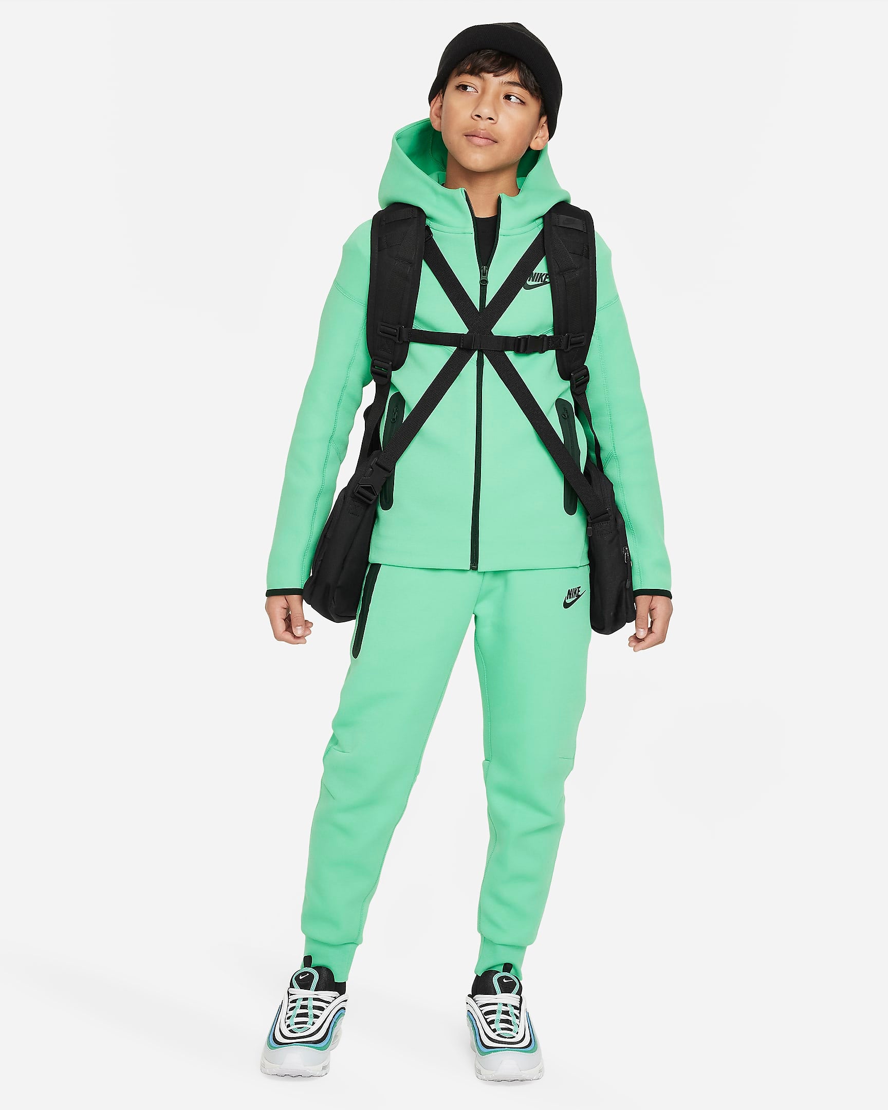 Image of Юношески Суитшърт NIKE B NSW TECH FLC FZ - Ballistic-sport