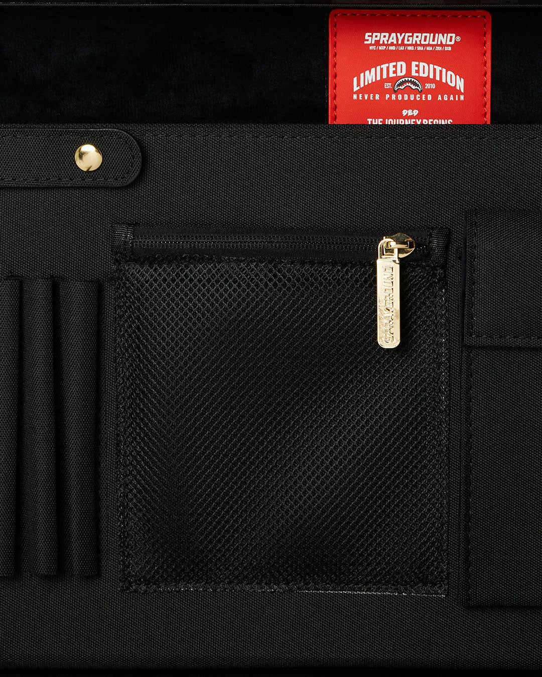 Image of Унисекс Куфар SPRAYGROUND SPRITZ BLACK BRIEFCASE