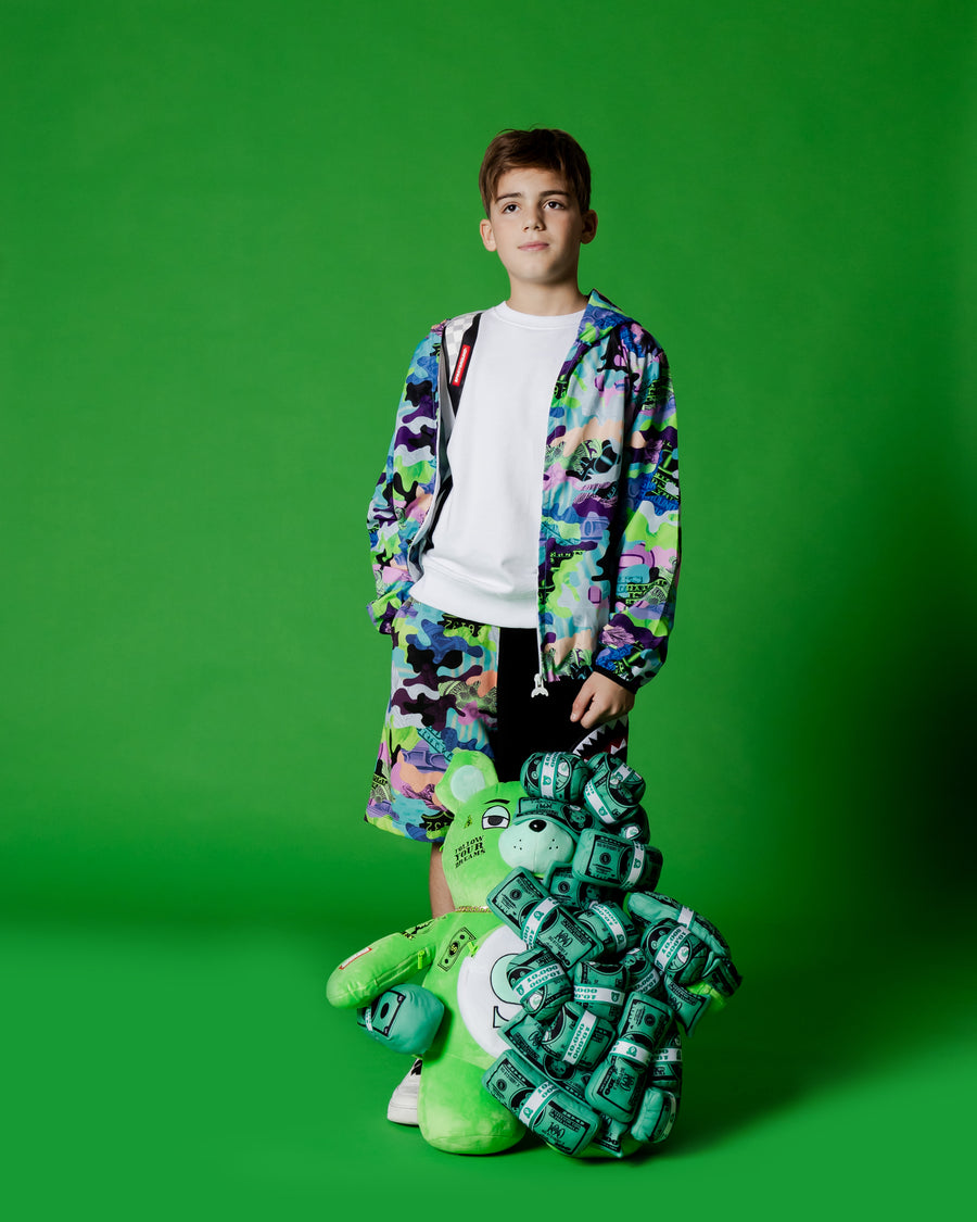 Image of Children's Sweatshirt SPRAYGROUND CAMO 100 BACKPACK IN CREW