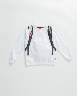 Image of Children's Sweatshirt SPRAYGROUND CAMO 100 BACKPACK IN CREW