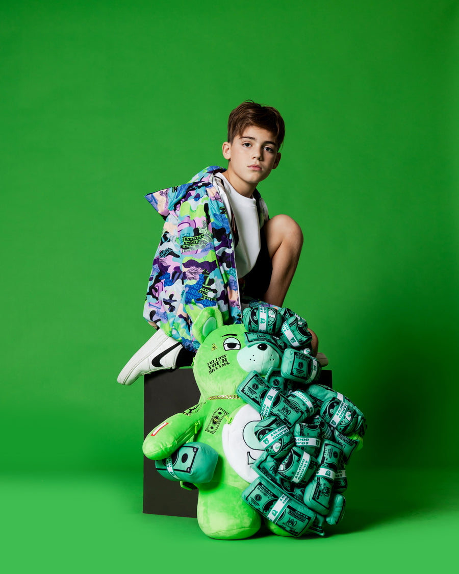 Image of Children's Sweatshirt SPRAYGROUND CAMO 100 BACKPACK IN CREW