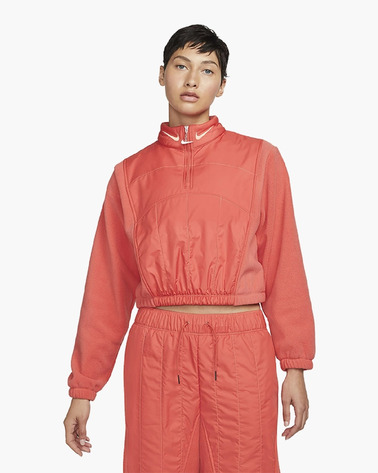 Image of Дамско яке NIKE W NSW SWSH PLSH GX QZ LS TOP - Ballistic-sport