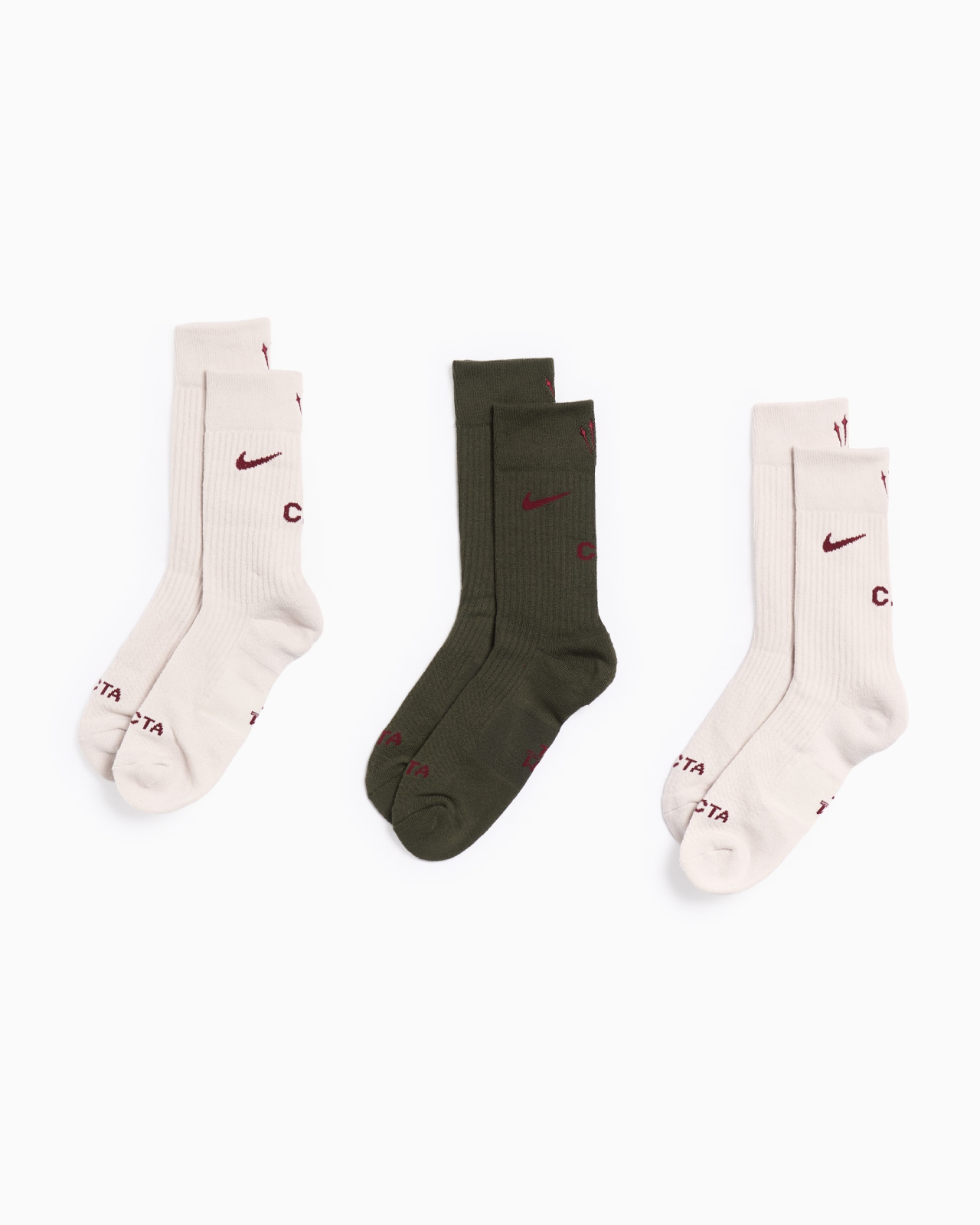 Image of Унисекс Чорапи NIKE U SNKR SOX CREW 3PR - 160 NOCTA