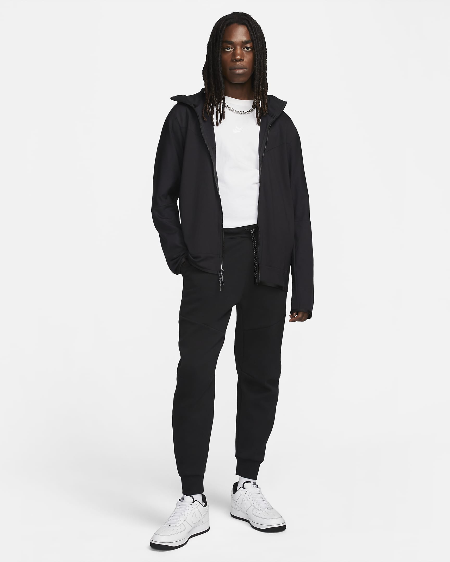 Мъжки Суитшърт NIKE M NK TCH FZ LGHTWHT - Ballistic-sport