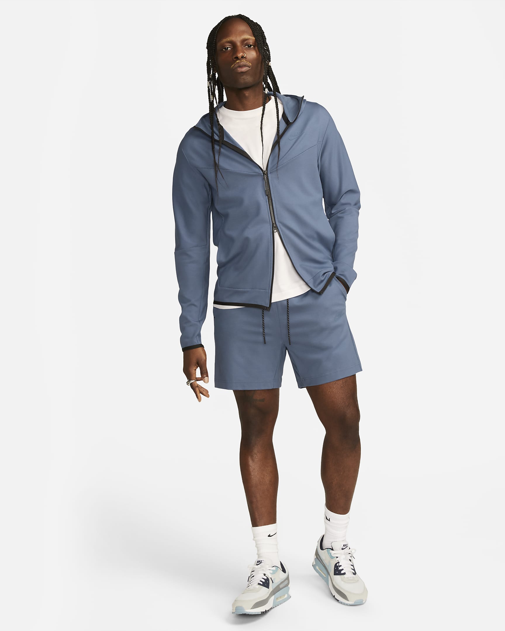 Мъжки Суитшърт NIKE M NK TCH FZ LGHTWHT - Ballistic-sport