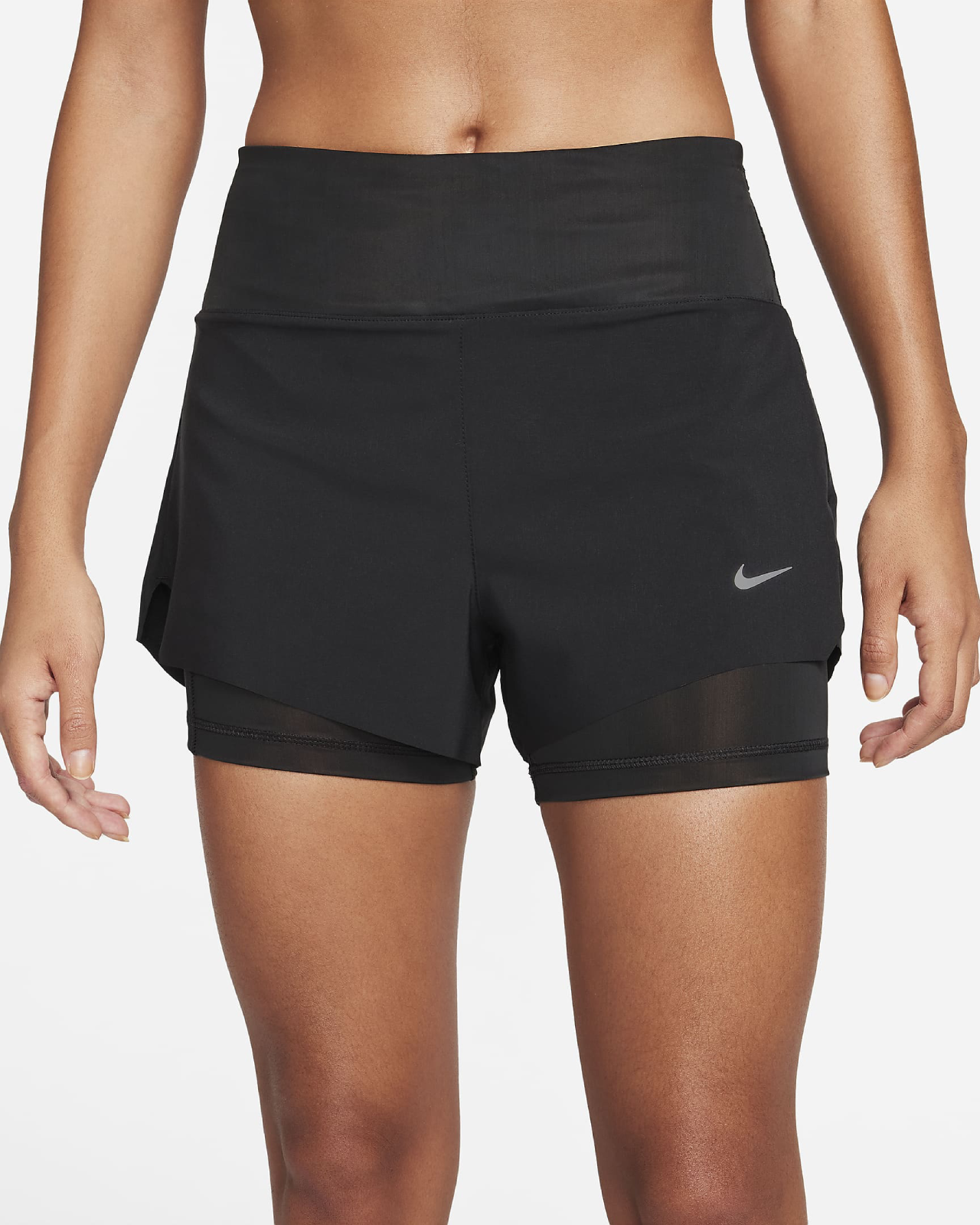 Image of Дамски Къс панталон NIKE W NK SWIFT DF MR 3IN 2N1 SHORT - Ballistic-sport