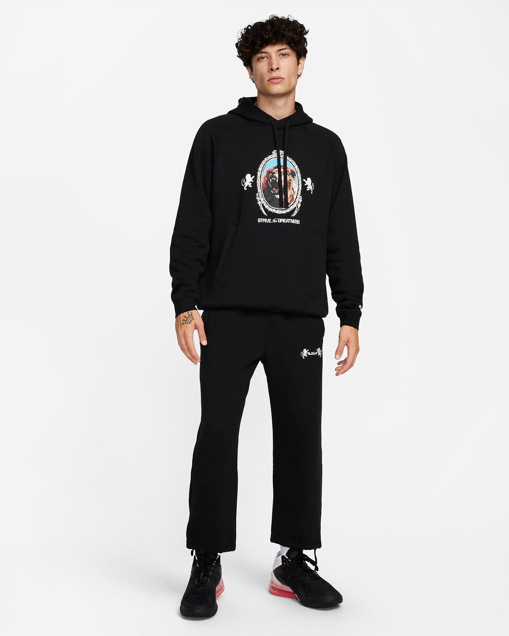 Image of Мъжки Панталон NIKE LJ M NK OPEN HEM BRSH FLC PANT - Ballistic-sport