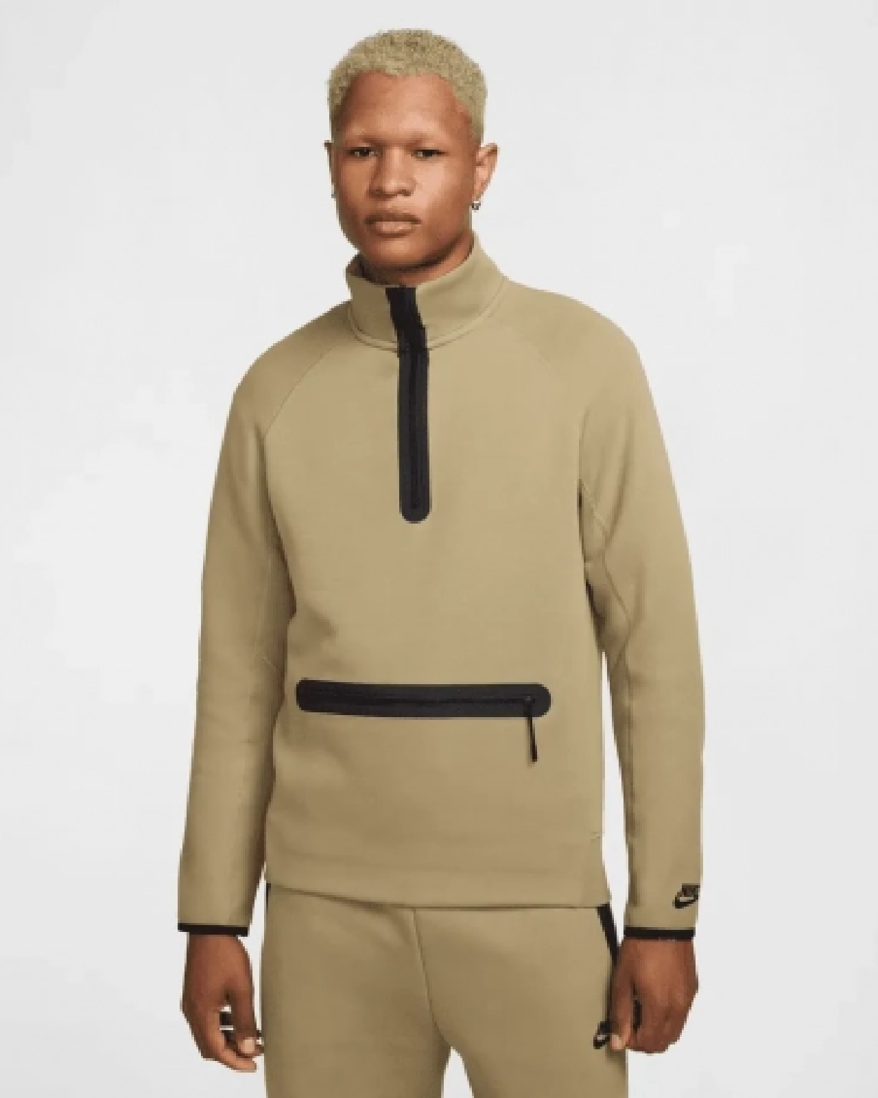 Image of Мъжки Суитшърт NIKE M NK TCH FLC HZ TOP - Ballistic-sport