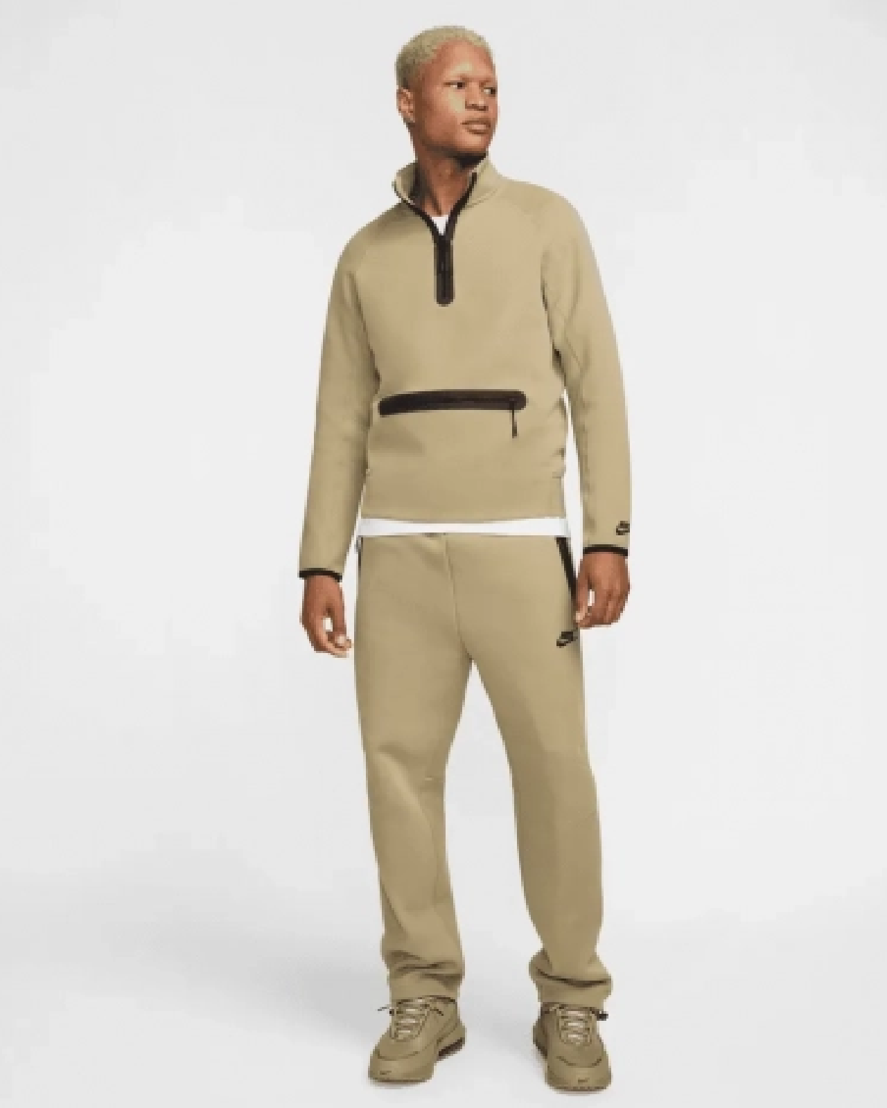 Image of Мъжки Суитшърт NIKE M NK TCH FLC HZ TOP - Ballistic-sport